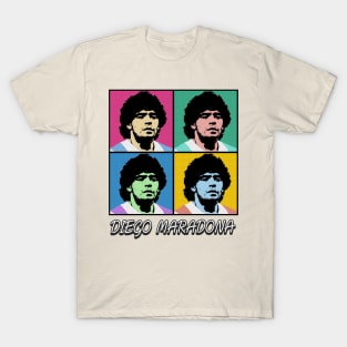 Diego Maradona 80s Pop Art Style T-Shirt